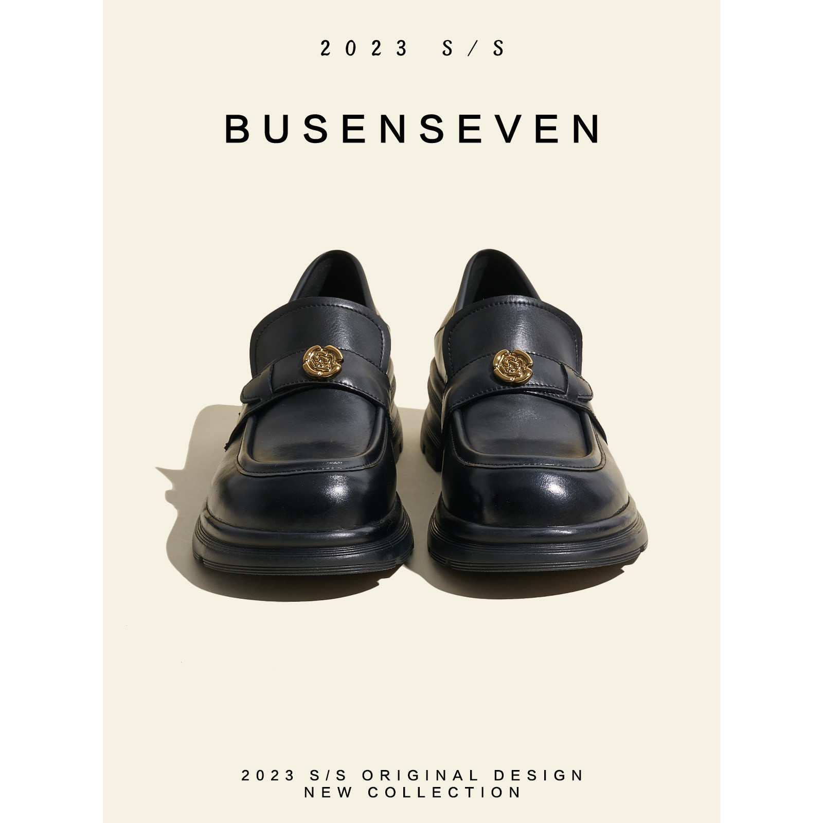 柒步森林"巴黎左岸"厚底小金花JK乐福鞋子女英伦学院粗跟皮鞋新款,淘宝优惠券,粉丝福利购,淘宝优惠卷