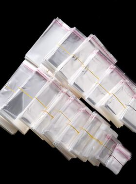 100pcs Transparent Self Adhesive Seal Bags OPP Plastic