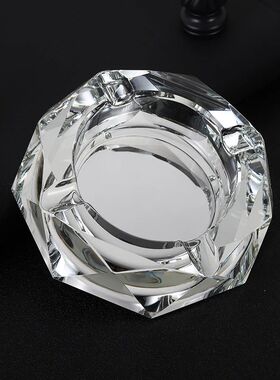 Crystal Ashtray, glass home, living room, big creativity