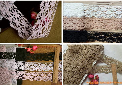 11D特价客供日单l蕾丝棉麻线编织花边DIY手工布艺衣镶边装饰辅料-图0