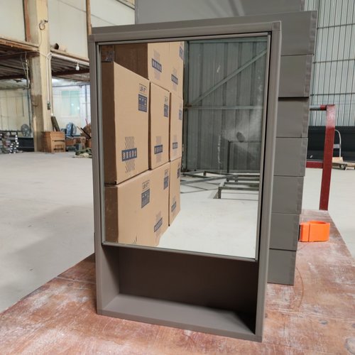 简约现代镜柜 镜箱太空铝浴室柜单独收纳盒卫生间挂墙式储物镜子 - 图0