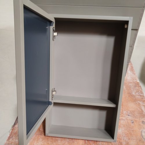 简约现代镜柜 镜箱太空铝浴室柜单独收纳盒卫生间挂墙式储物镜子 - 图2