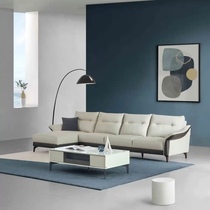 KUKa Gus family real leather sofa Living room Three-four-place portfolio light extravagant modern minimalist small family-like leather art