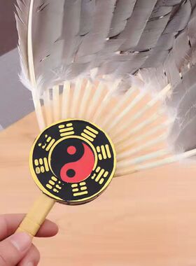 纳凉复古扇手工羽毛扇子
