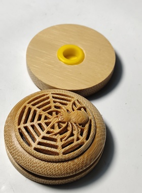 精工打磨玉竹雕镂空口盖虫具配件