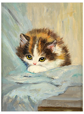 猫咪客厅房间卧室无框画