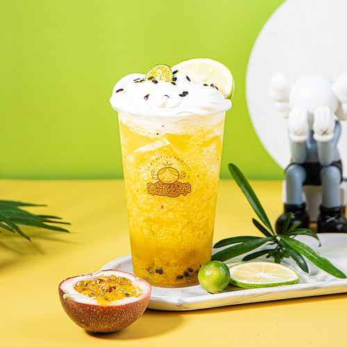 百香果果泥果酱烘焙奶茶店专用百香果酱果汁果肉果粒酱2.5kg水果 - 图0