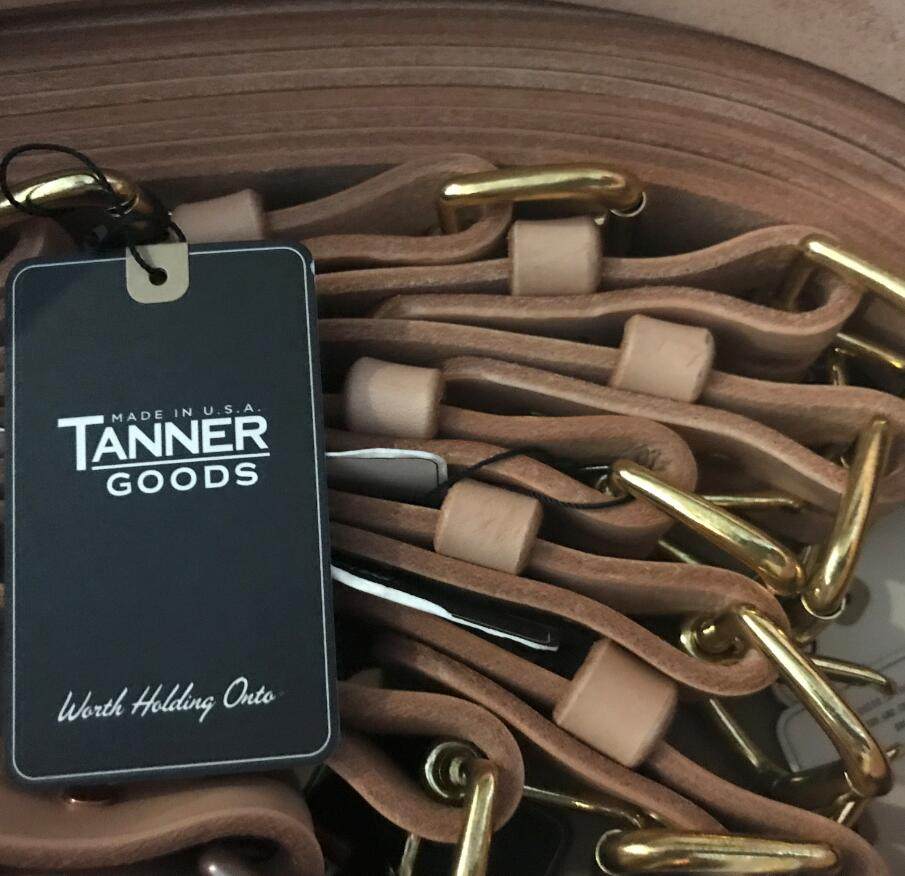 美国正品Tanner Goods全皮美国手工牛皮原色皮带植鞣马鞍革皮腰带_虎窝淘