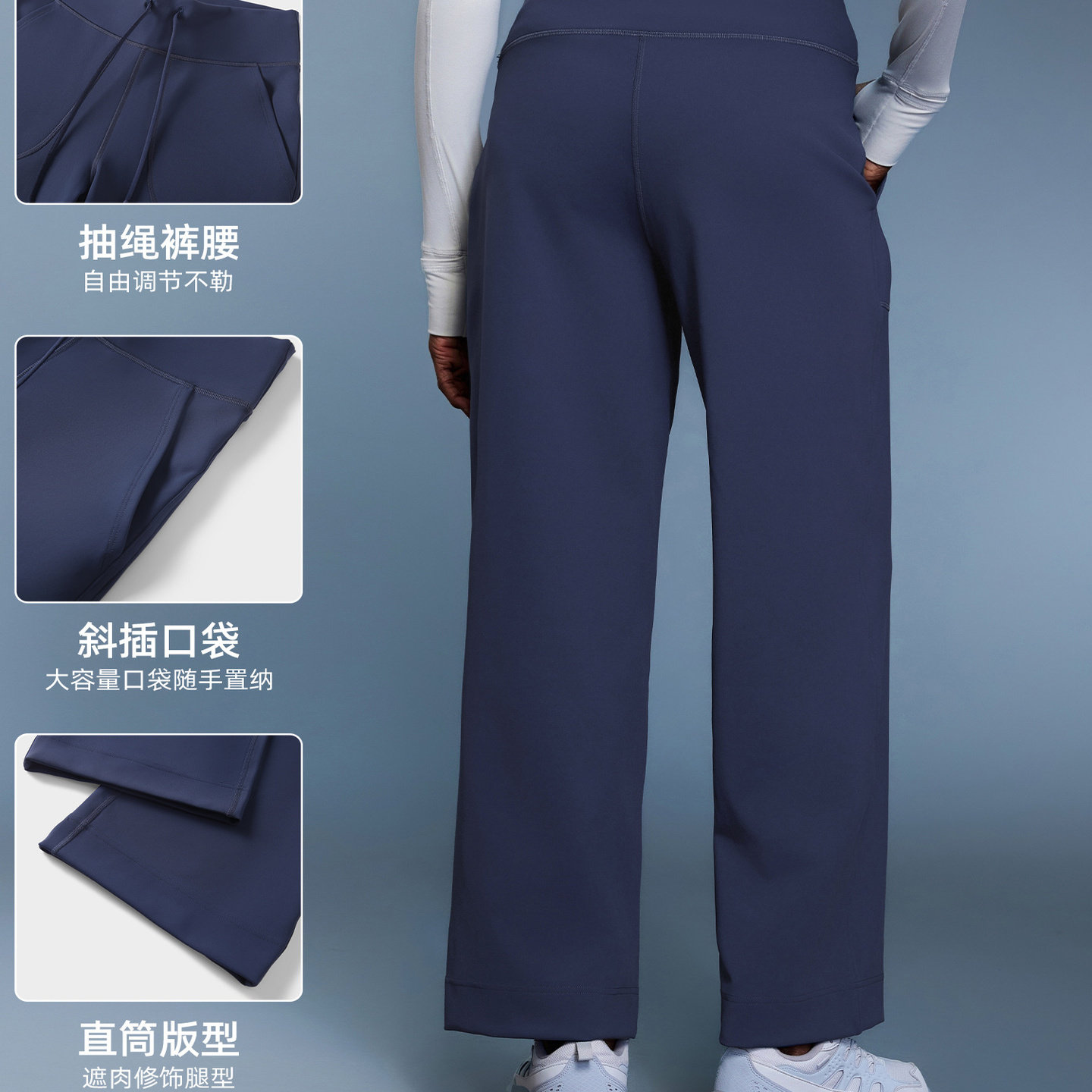 秋冬新款普拉提健身瑜伽裤加绒垂感直筒裤抽绳休闲运动阔腿裤女,淘宝优惠券,粉丝福利购,淘宝优惠卷