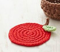 Crochet Fruit Cup Pad Crochet Hook Needle Diagrams Antidole Mat Drawings Wool Thread Woven Handmade Diy Electronic Photo Tutorial