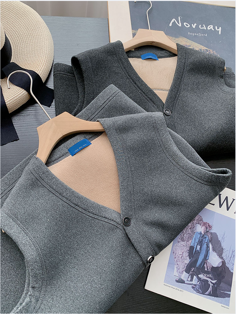 保暖神器！男士驼绒马甲！2025冬季新款加厚加绒背心马夹内搭坎肩,淘宝优惠券,粉丝福利购,淘宝优惠卷