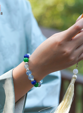 山川心语本命年招财水晶手链