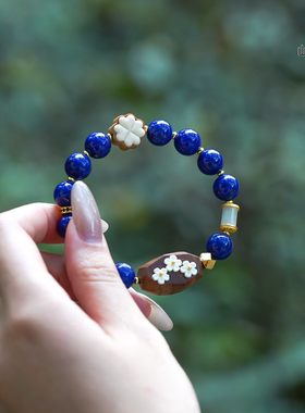阿富汗天然青金石收藏级手串
