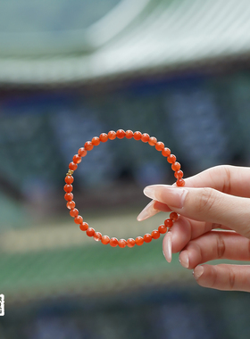 山川心语南红玛瑙18K金转运手链