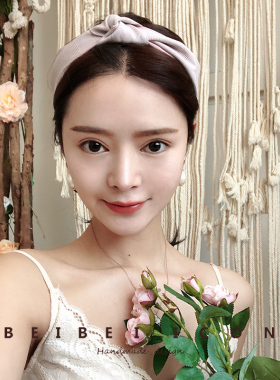 chic打结清新防滑宽边外出束发带