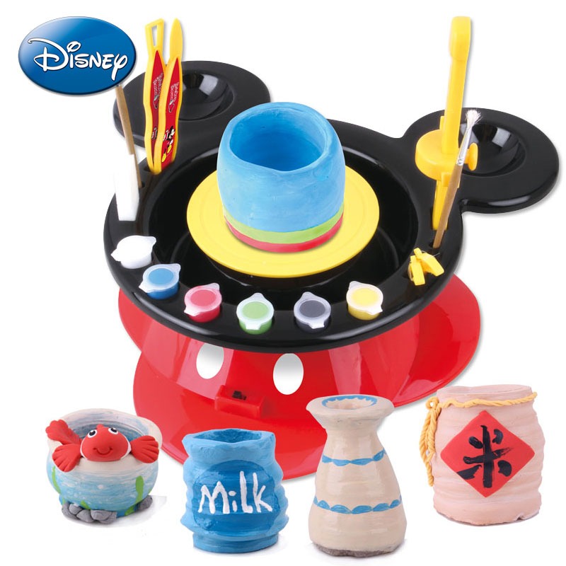 迪士尼陶艺机儿童手工制作陶泥陶土工具电动男孩女孩生日礼物玩具