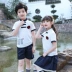 Quần áo trẻ em quốc gia phù hợp với quần áo mẫu giáo nam và nữ quần áo lớp Tang phù hợp với phong cách Trung Quốc đồng phục trường tiểu học Hanfu cotton - Đồng phục trường học / tùy chỉnh thực hiện