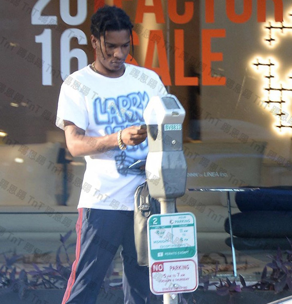 Asap Rocky Hiphop Vintage Tee 9李大奔同款说唱嘻哈涂鸦饶舌T恤 - 图0