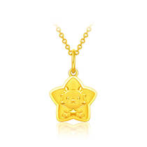 Zhou Dafulong Years birth Xiao stars to the dragon gold pendant foot gold derogations 80 Christmas new EOF1090