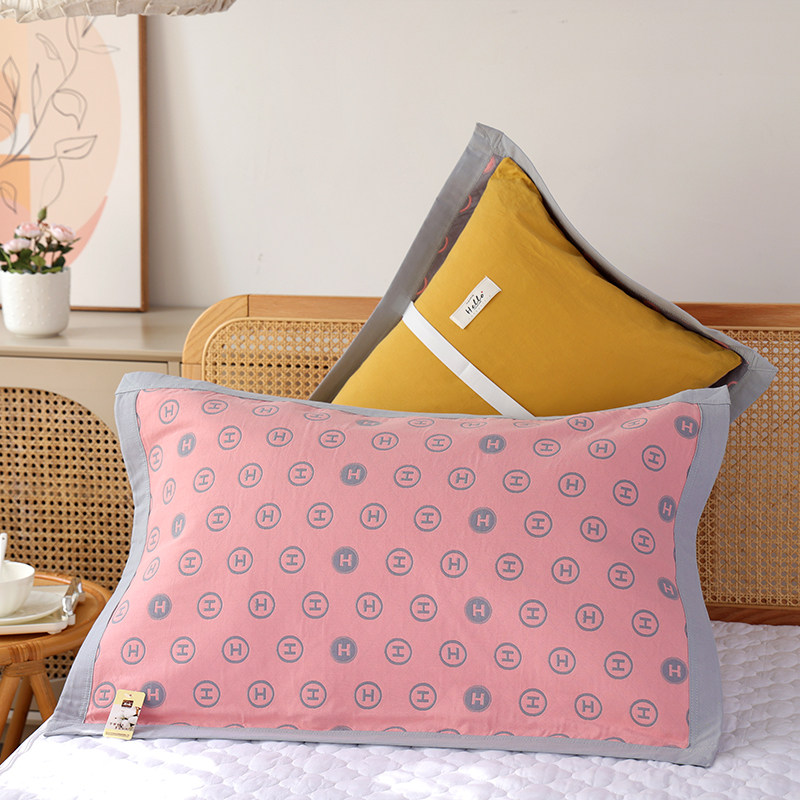 绑带纯棉枕巾一对装四季通用新款防滑不脱落成人家用全棉枕头盖巾,淘宝优惠券,粉丝福利购,淘宝优惠卷