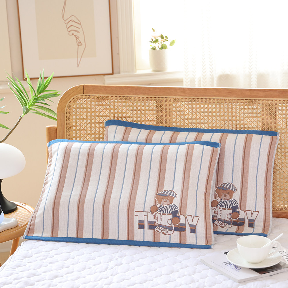 八层儿童纯棉纱布枕巾新款40*60卡通幼儿园宝宝枕头盖巾柔软全棉,淘宝优惠券,粉丝福利购,淘宝优惠卷