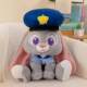 Rabbit police officer crazy animal plush toy pp cotton