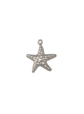 不锈钢海星空心吊坠饰品配件DIY