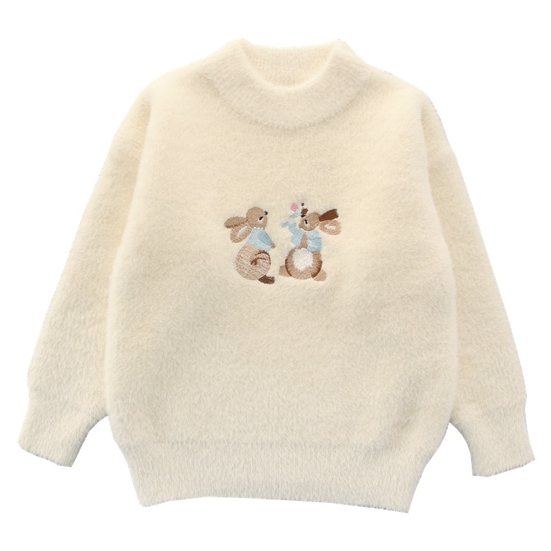女童加厚毛衣秋冬装2025新款儿童水貂绒线衣中大童洋气打底针织衫,淘宝优惠券,粉丝福利购,淘宝优惠卷