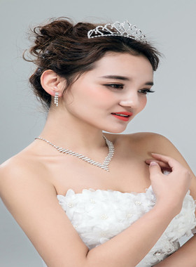 新娘头饰发饰结婚纱水钻婚礼皇冠