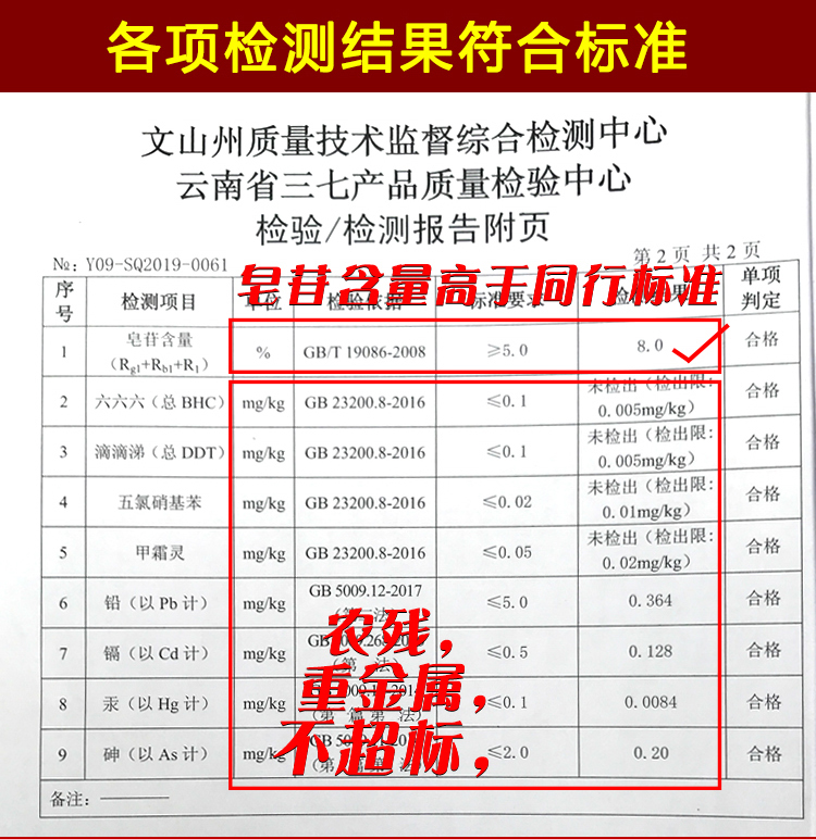 四宝压片四宝粉正宗云南文山三七丹参石斛花旗西洋参正品特级250g-图1