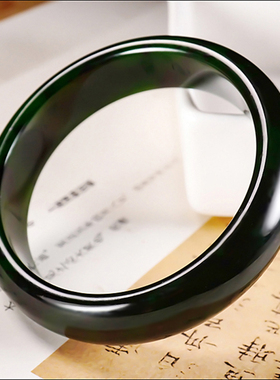 新疆冯立辉作品和田玉俄料7号矿红皮老料碧玉手镯63.83克内径57mm