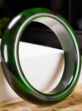 新疆冯立辉作品和田玉俄料7号矿红皮老料碧玉手镯72.28克内径55mm