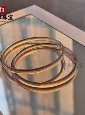 玉髓叮当镯天然冰种荔枝冻白玛瑙细条手镯4MM女款网红玉石镯子
