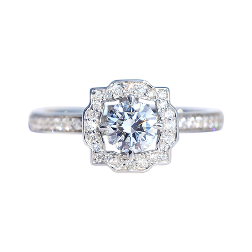 Бриллиантовое обручальное кольцо для влюбленных, с драгоценным камнем, 1 карат