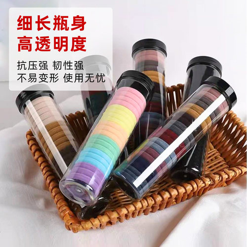 收纳罐透明带盖塑料包装罐圆形 pet样品发夹分装小瓶子加厚防摔碎 - 图3