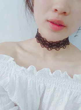 choker蕾丝学生装饰品项圈锁骨链