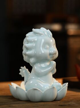 创意佛系生肖龙现代中式礼品摆件