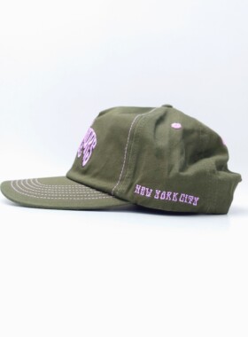 Governors NYC Dad Hat 美国纽约音乐节复古苔绿色老爹帽拼色刺绣
