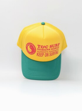 TC SURF × Alfred'sAPT澳洲潮牌联名复古撞色冲浪滑板货车帽太极