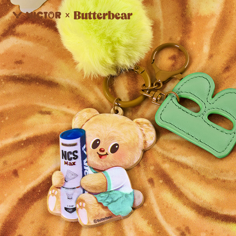 VICTOR Victory Sports Pendant Victory Butter Bear Joint Series Backpack Pendant PG6043BTB