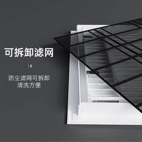 ABS检修口装饰盖空调盖板铝合金天花板吊顶维修口管道隐形开关 - 图3