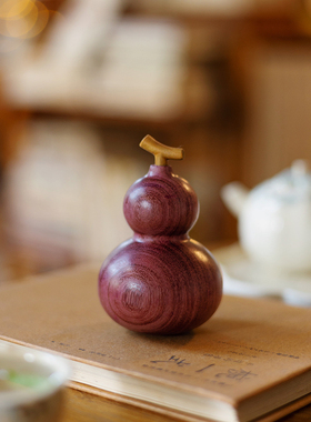 创木工坊实木招财葫芦摆件