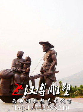 历史人物雕像校园步行街景观仿铜