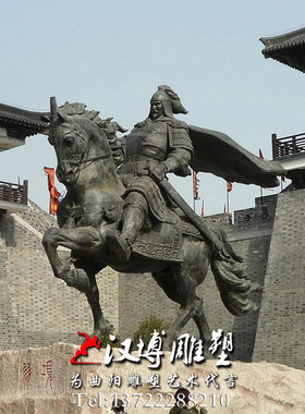 古代人物雕像玻璃钢园林景观定制