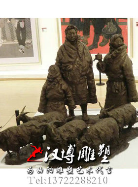 玻璃钢文化少女人物户外景观定制