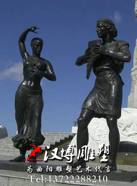 古城音乐商业街景观主题雕塑定制