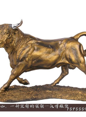 玻璃钢城市田园风生态定制动物牛