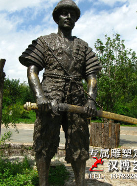 玻璃钢古代园林景观专业人物雕塑