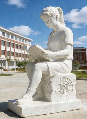 石材汉白玉校园人物雕塑定制工厂
