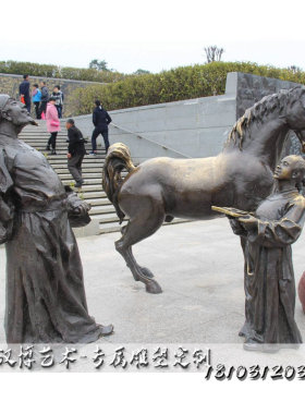 古代石材景观园林人物雕塑